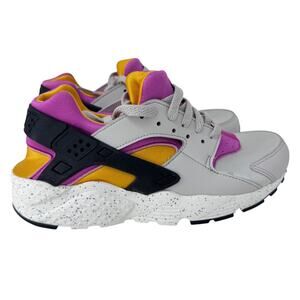 Nike‎ Huarache Run Grade-School Running Shoes 6.5Y Light Bone/Pink 654275-043